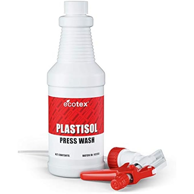 ECOTEX بلاستيسول غسيل الصحافة (ربع - 32 أونصة) - منظف ومزيل دهون لآلة الطباعة بالشاشة - إزالة لون حبر الطباعة بالشاشة - Image 1